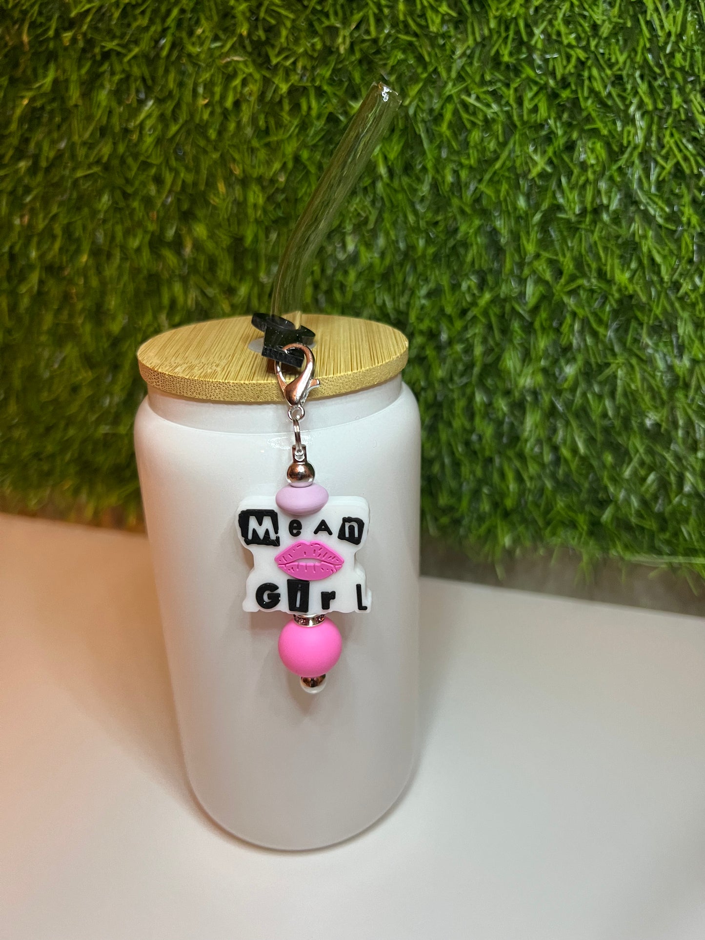 Beaded cup charms