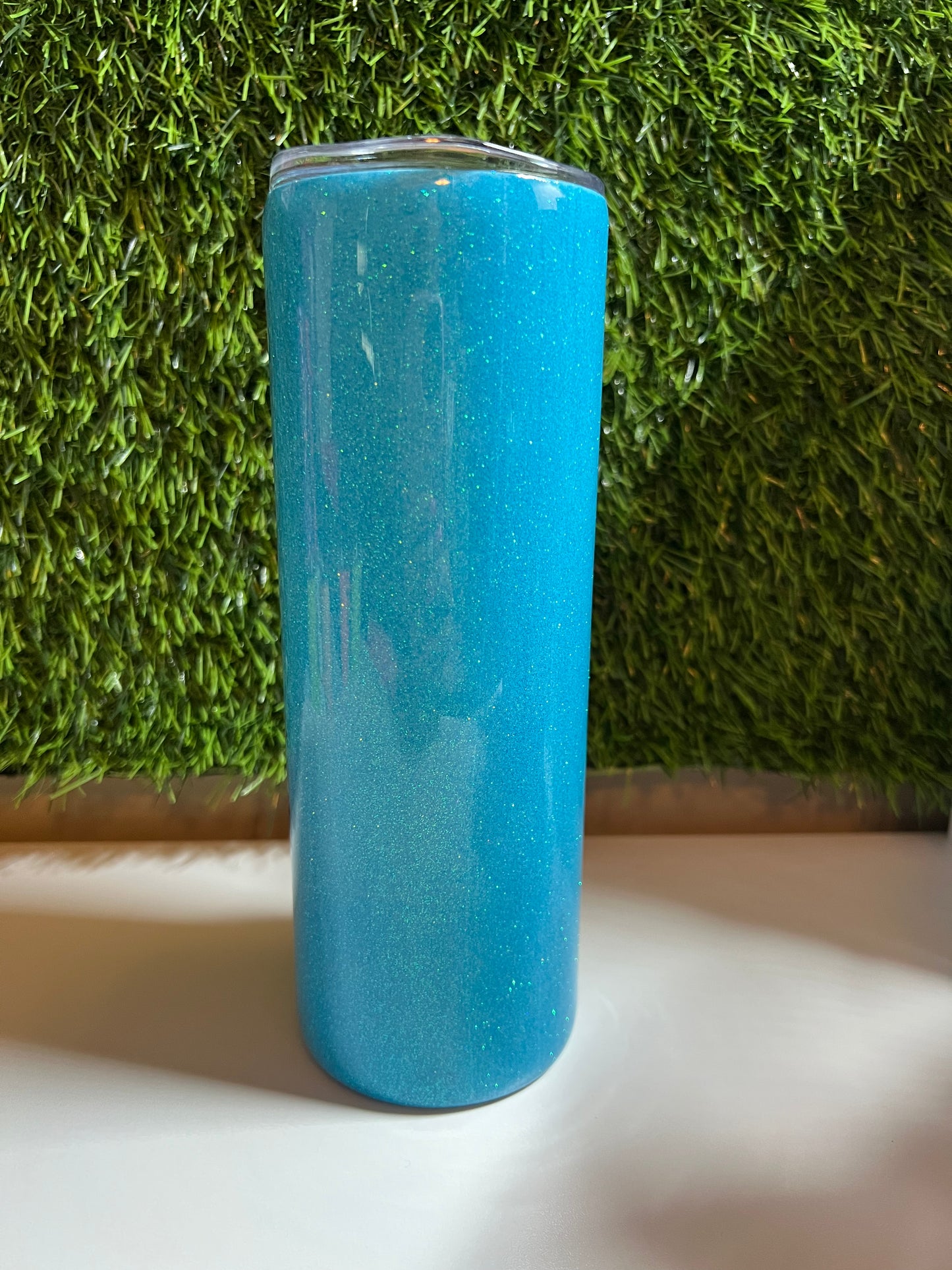 SS Skinny 20oz tumbler -Caffeine junkie