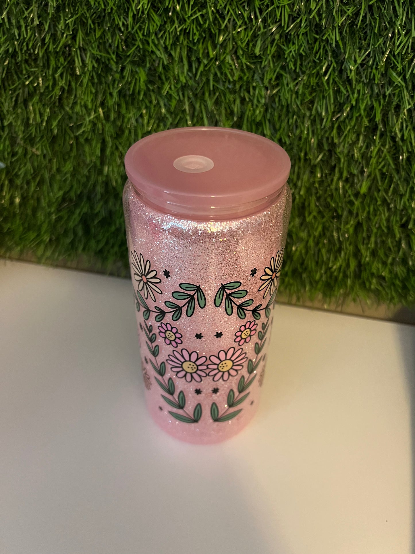 Glitter 16oz snow globe _ Jesus fills my cup