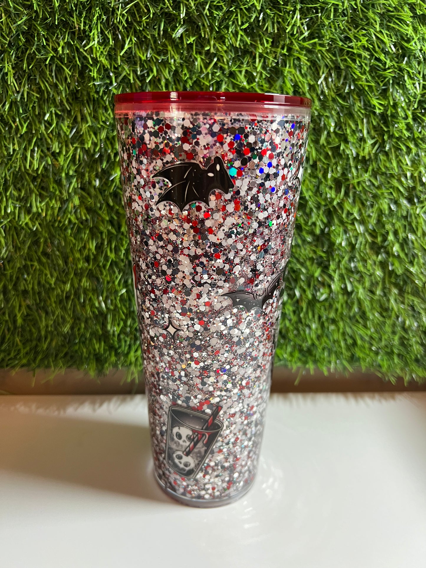 24oz Glitter Acrylic tumbler - Killer Summer
