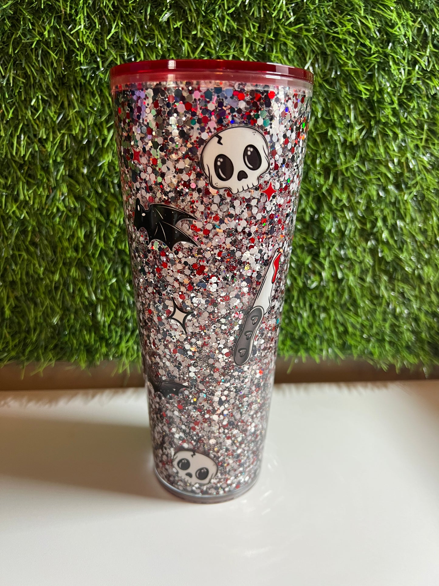 24oz Glitter Acrylic tumbler - Killer Summer