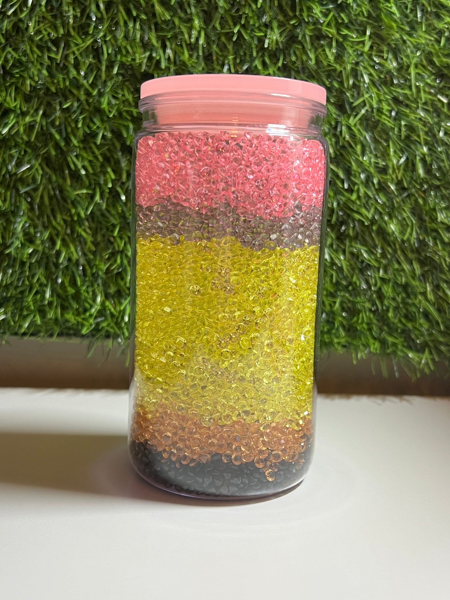 Diamond 16oz snow globe tumbler Pencil cup