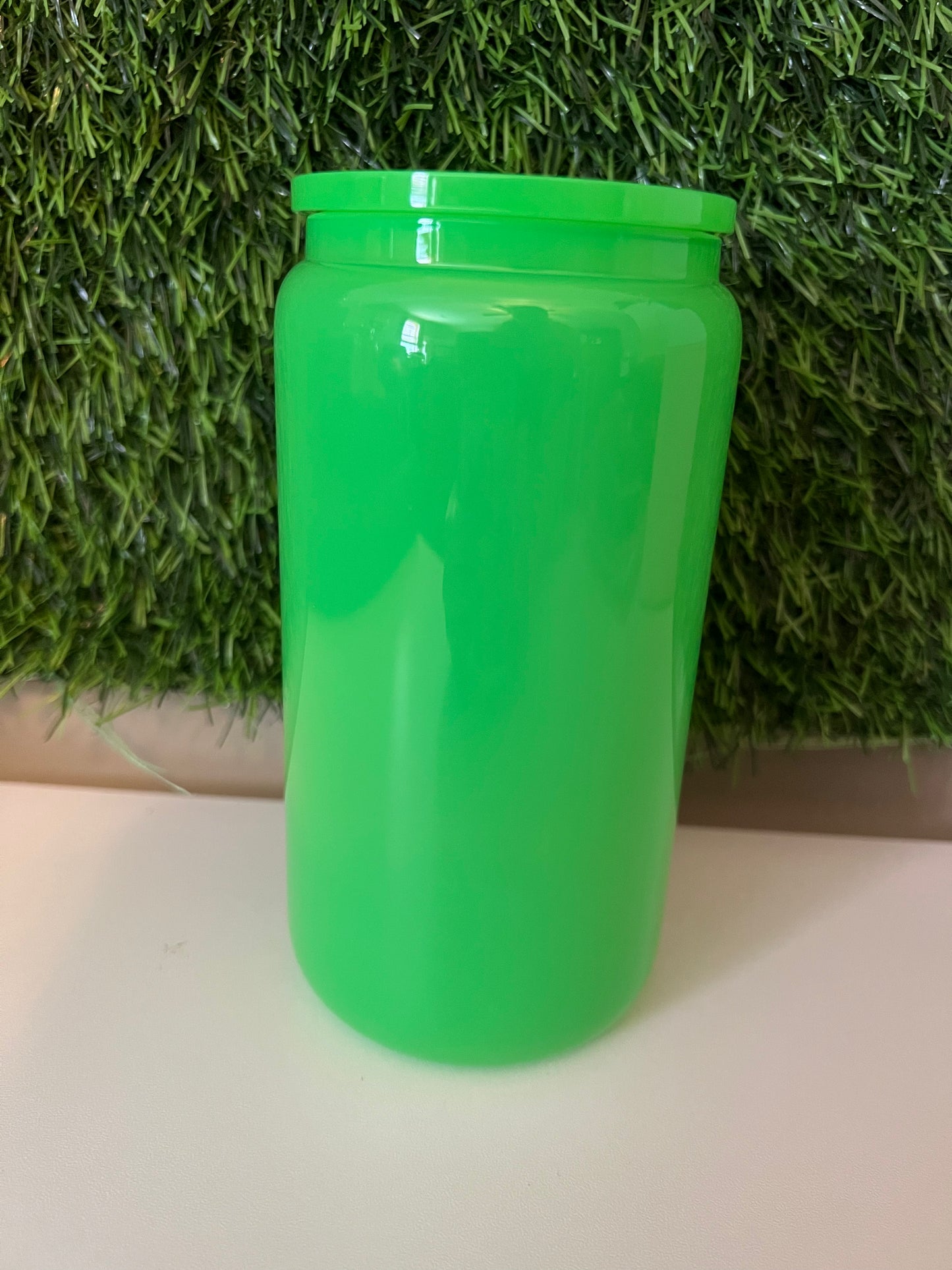 16oz Glass tumbler Neon colors