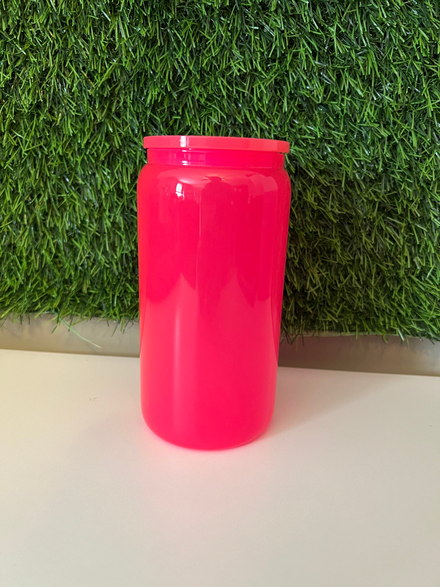 16oz Glass tumbler Neon colors