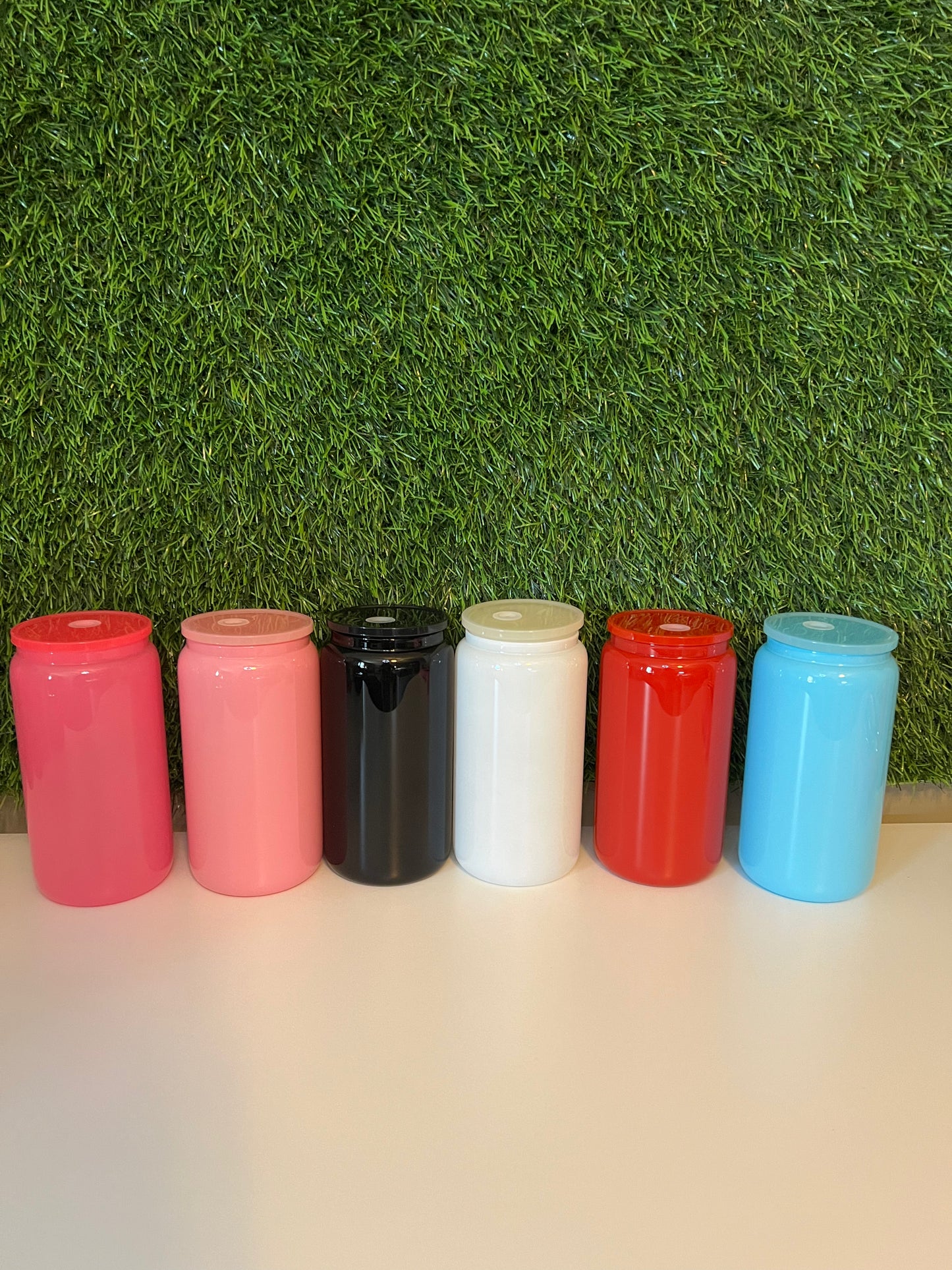 16oz Dark colored Glass tumbler