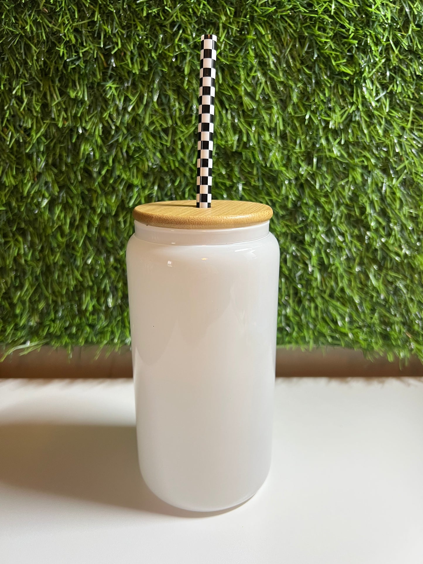 Solid white 16oz cup- Stay Sweet cherry