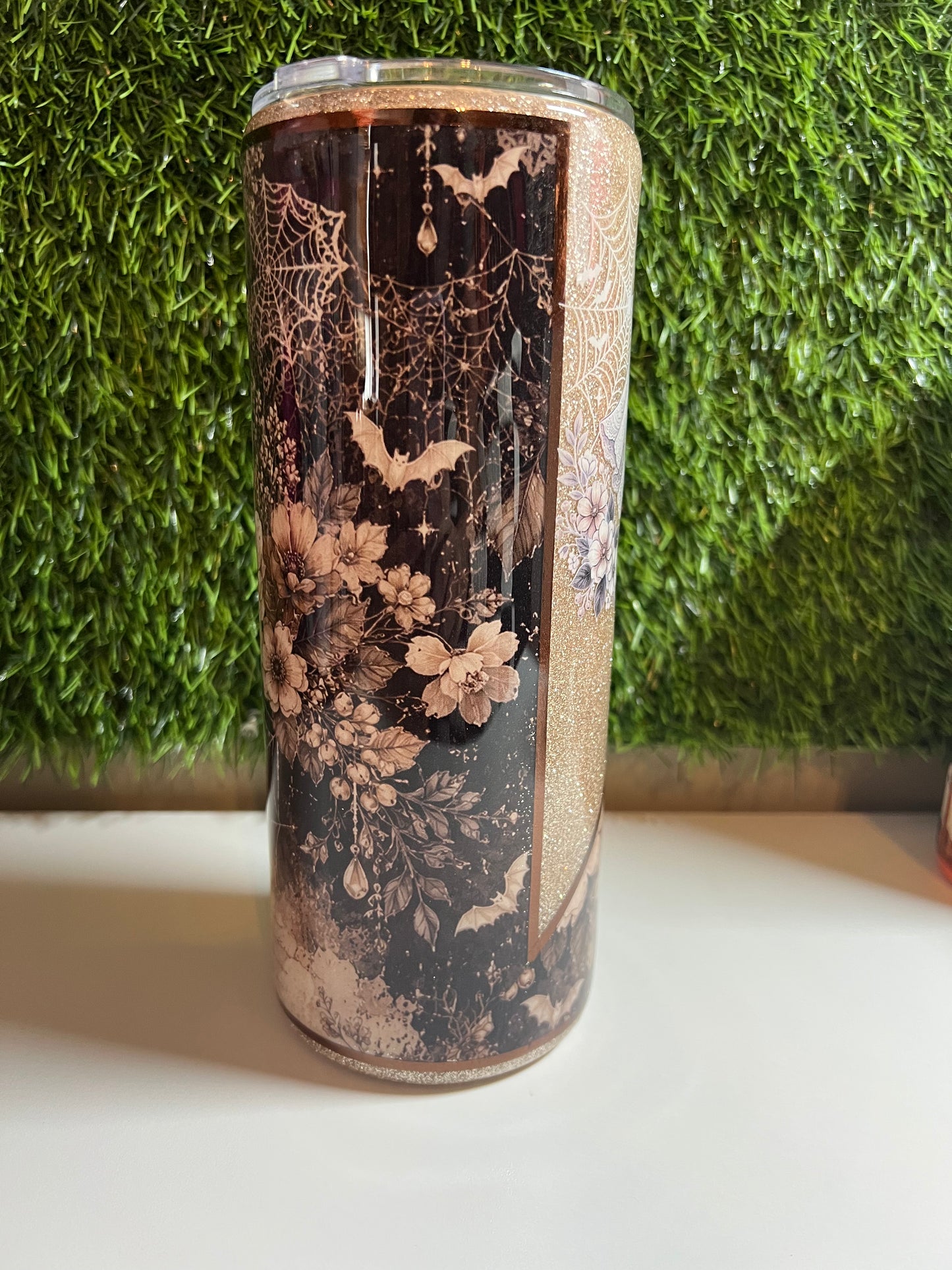SS 30oz Epoxy tumbler - Spider web Ghost