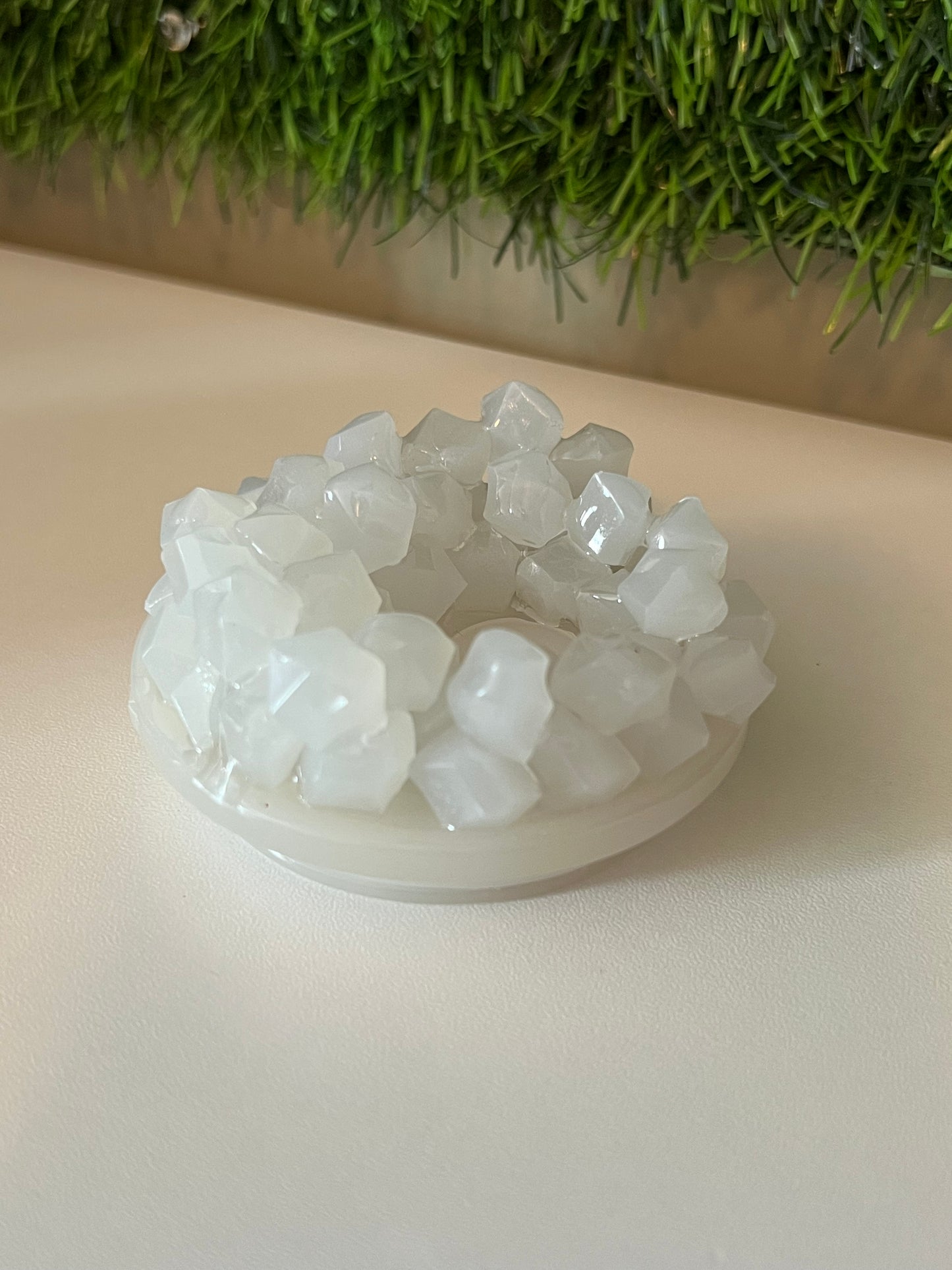 Embellished fake ice lids