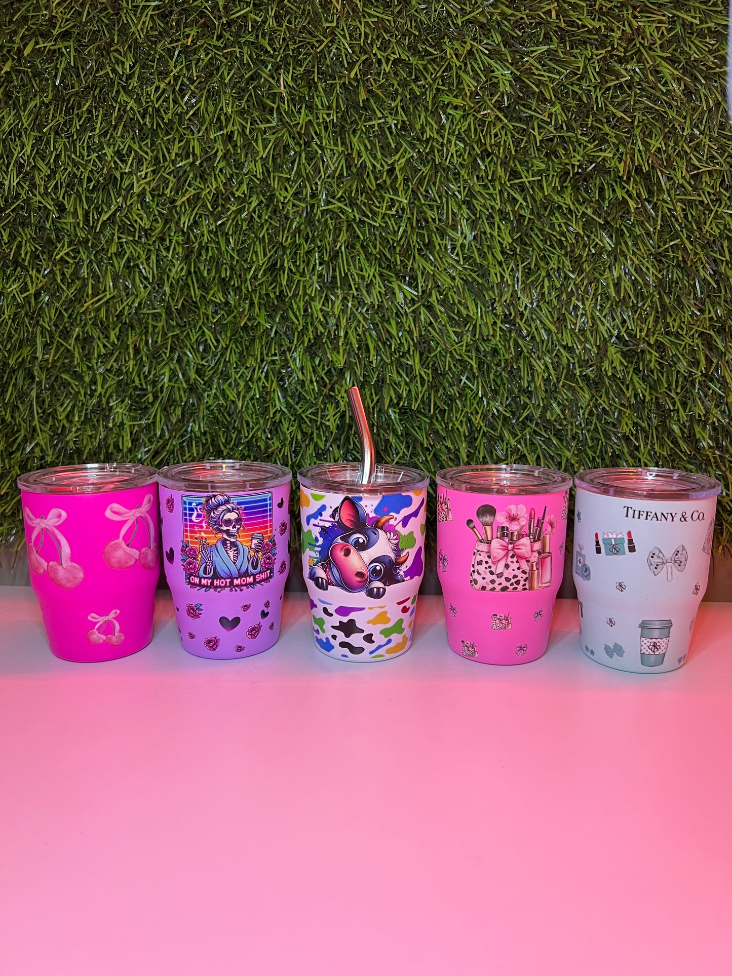 3oz Mini stainless steel tumblers Pre-made