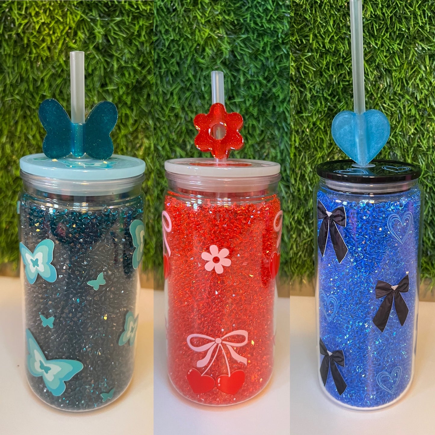 Resin Straw toppers- Design your own