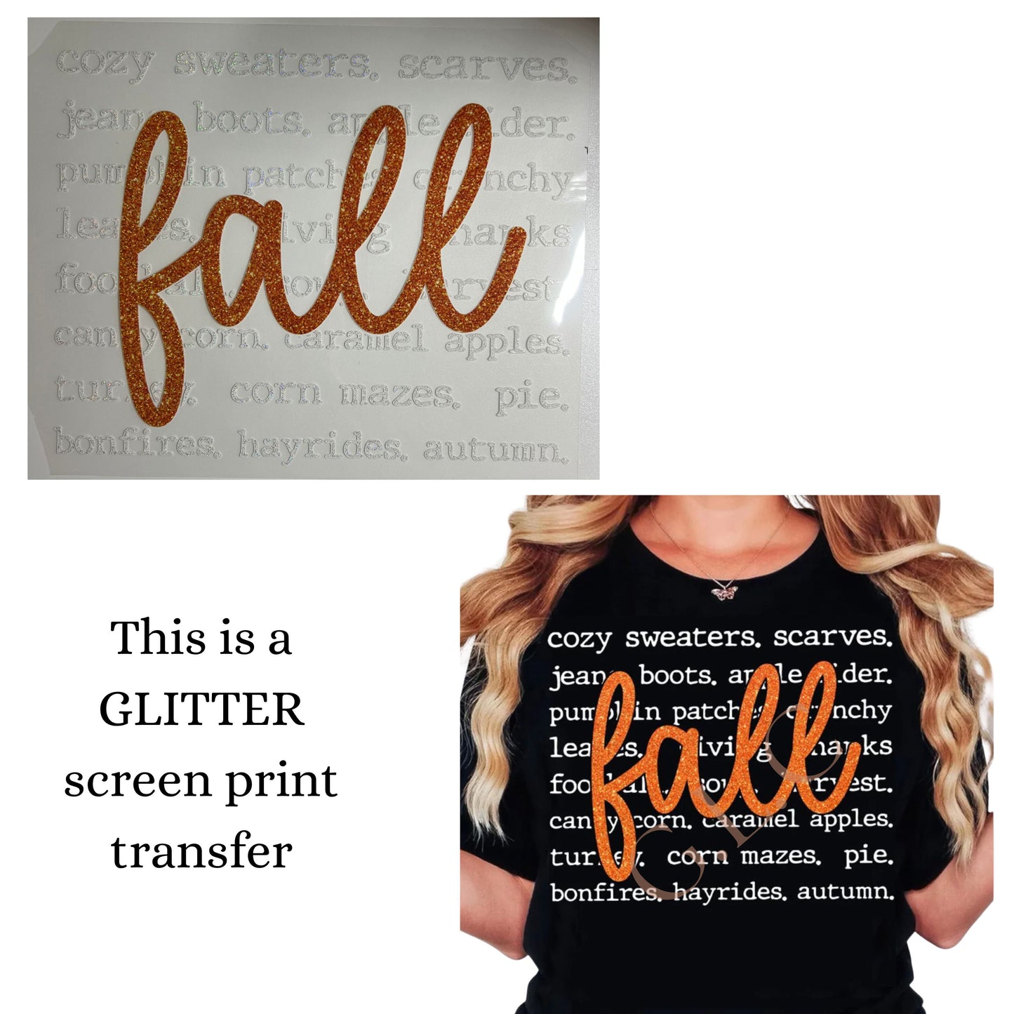 NEW *GLITTER* heat transfers