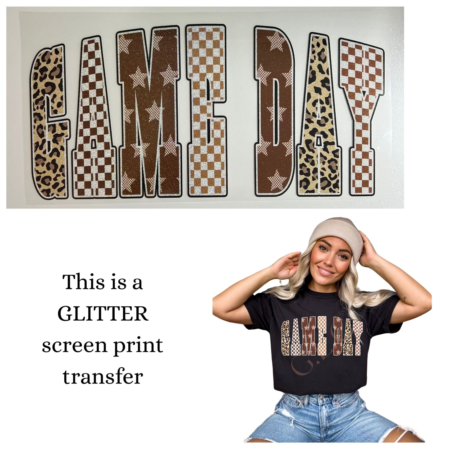 NEW *GLITTER* heat transfers