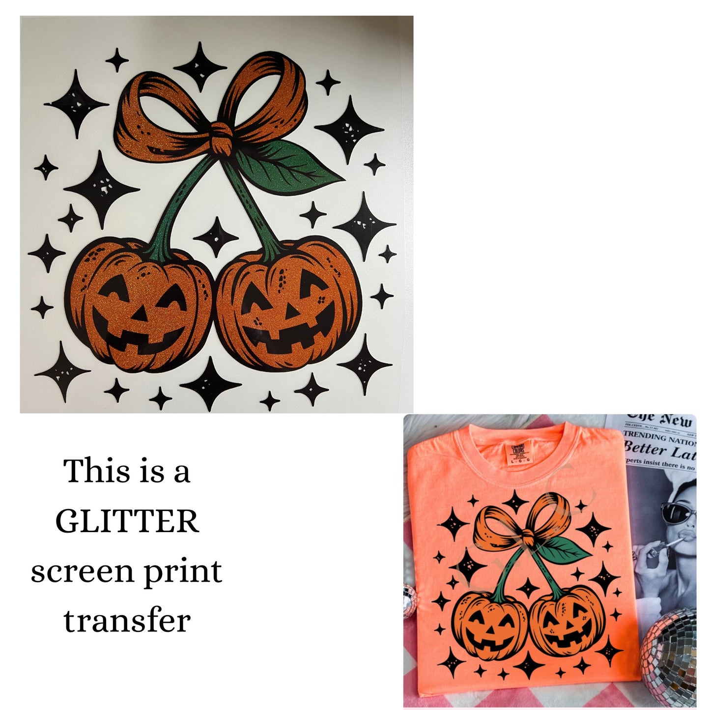 NEW *GLITTER* heat transfers