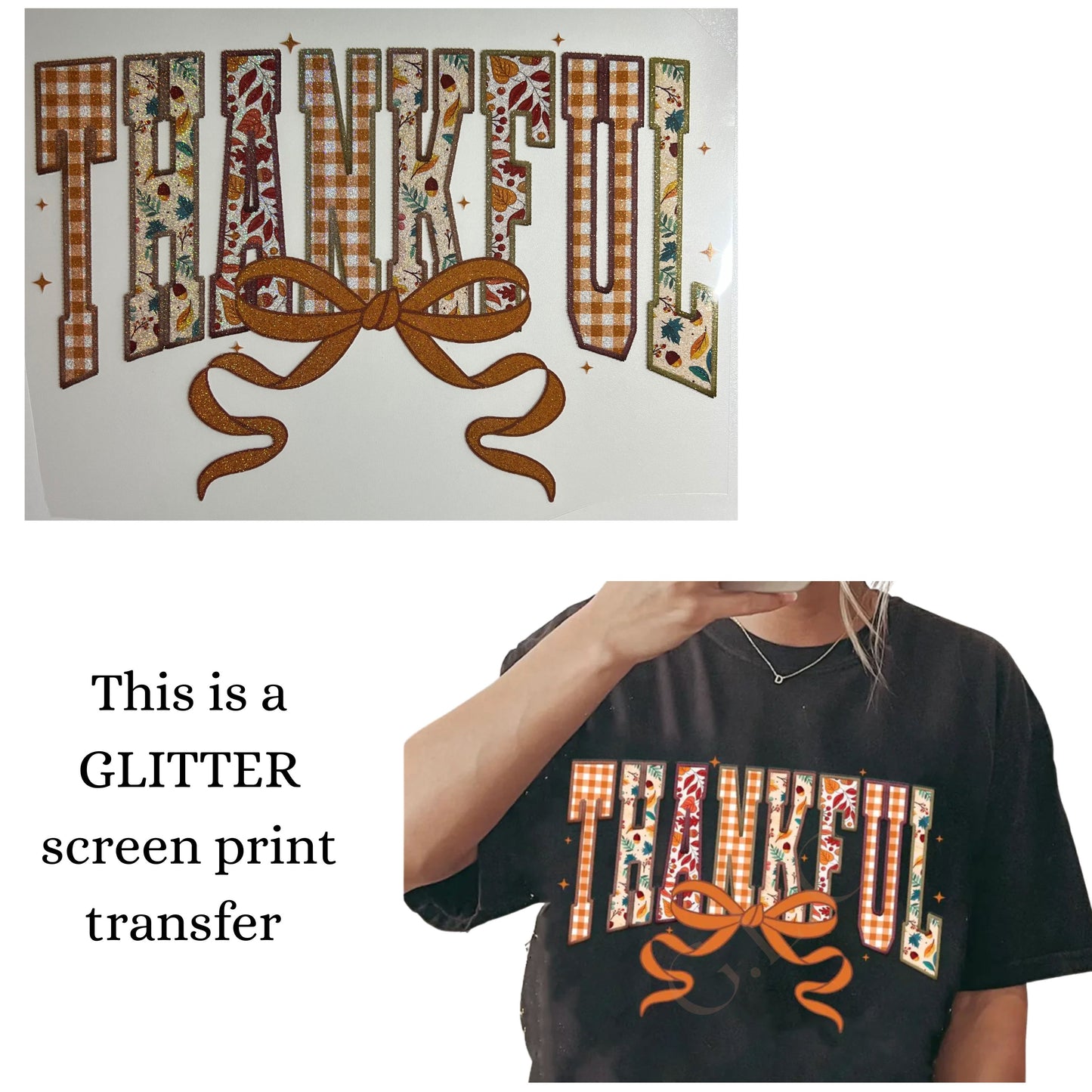 NEW *GLITTER* heat transfers