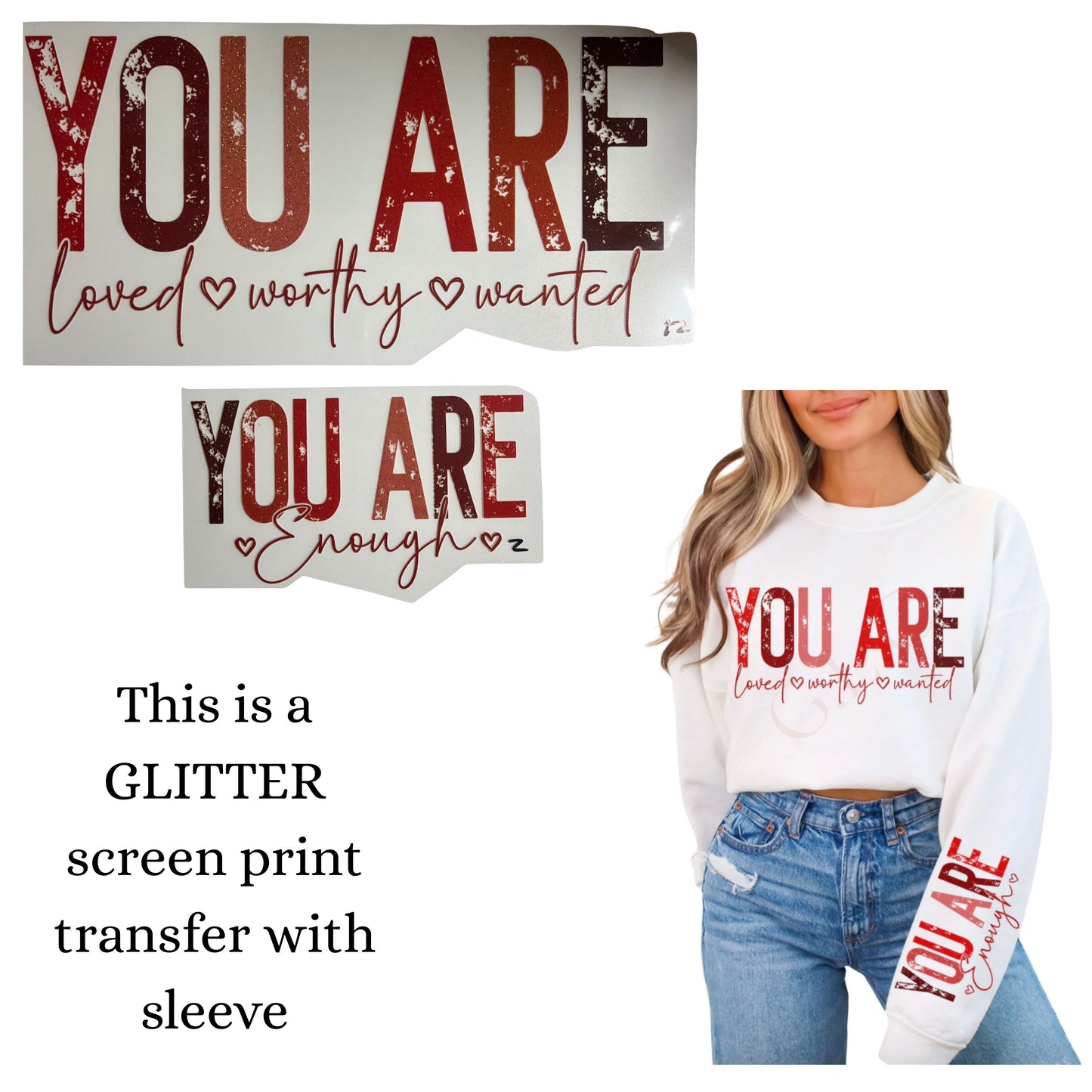 NEW *GLITTER* heat transfers