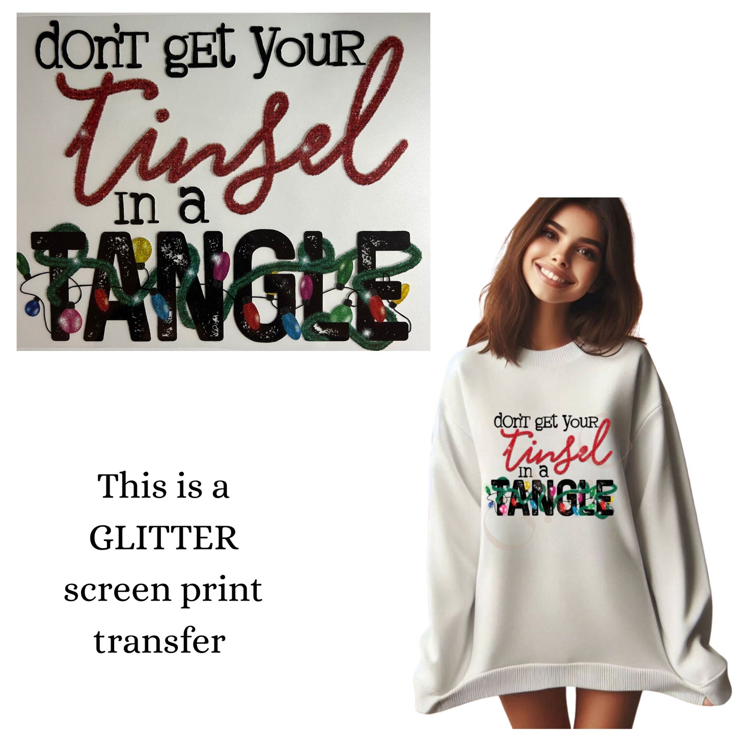 NEW *GLITTER* heat transfers