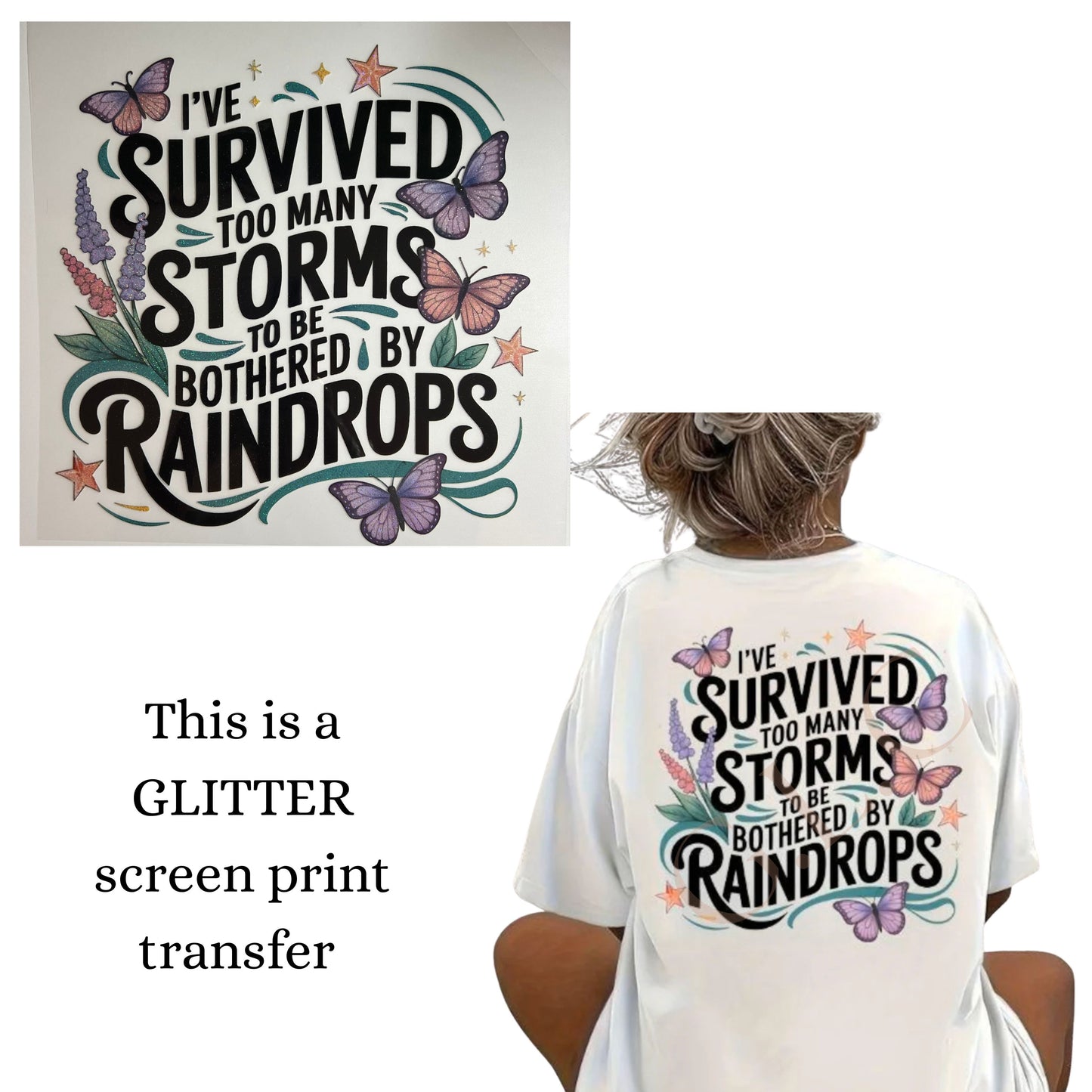 NEW *GLITTER* heat transfers