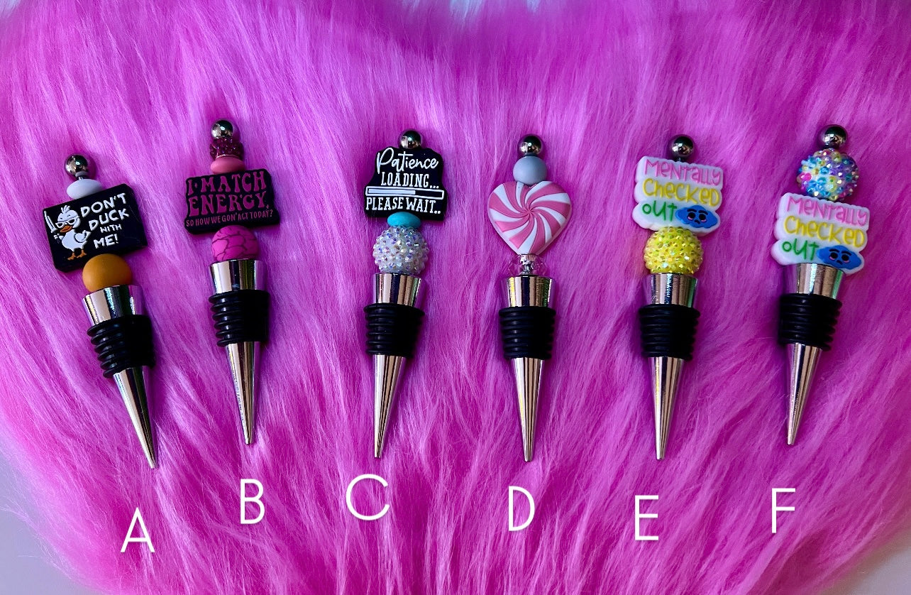 Beaded Wine stoppers
