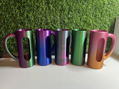 Skinny drink holder with handle