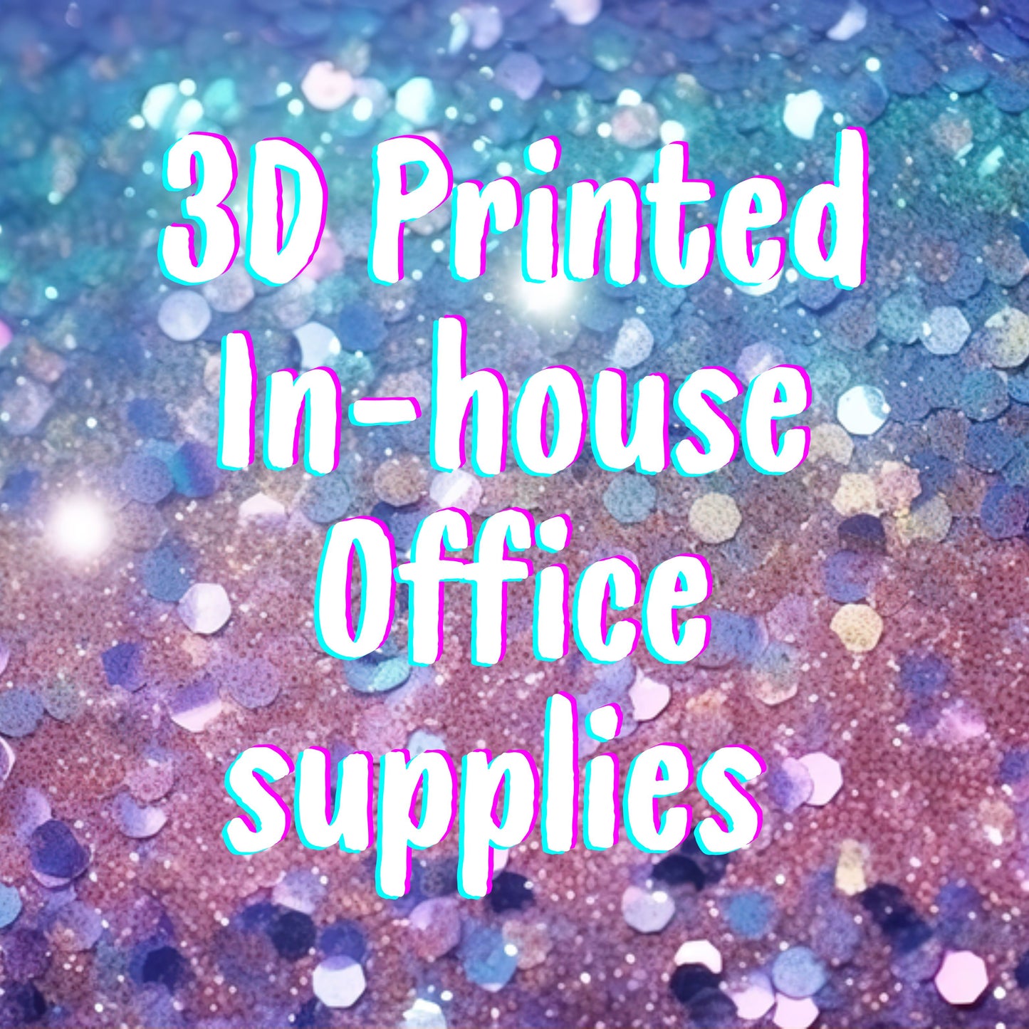 NEW- 3D printed Office supplies