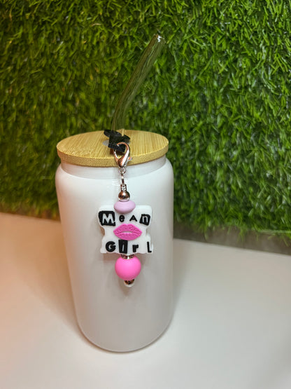 Beaded cup charms