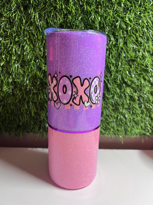 SS Skinny 20oz Epoxy tumbler - XOXO