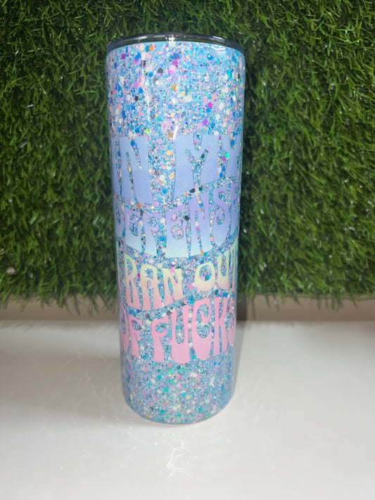 SS Skinny 20oz tumbler -In my defense