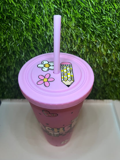 24oz Lavender tumbler- Teacher