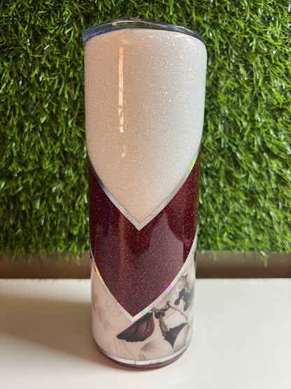 SS Skinny 20oz Epoxy tumbler -Roses