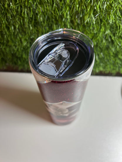 SS Skinny 20oz Epoxy tumbler -Roses