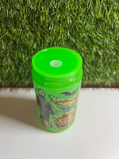 Solid neon green 16oz cup- Michael