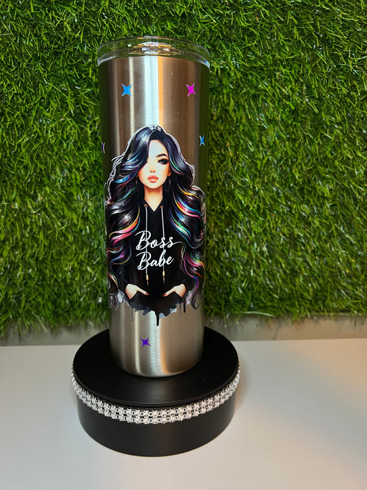 SS Skinny 20oz tumbler Boss Babe Era