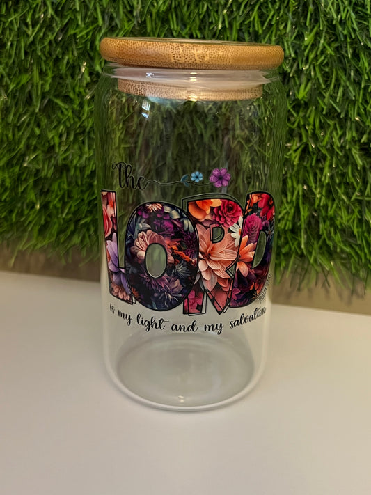 Solid clear 16oz cup- The Lord