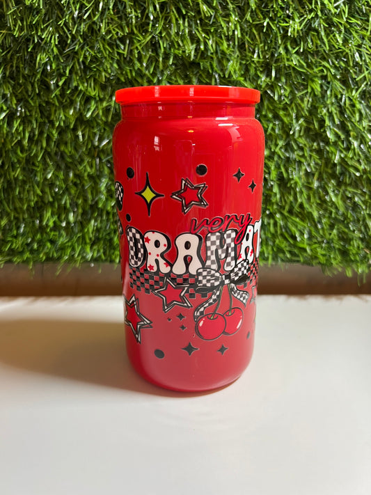 Solid red 16oz cup- Very dramatic
