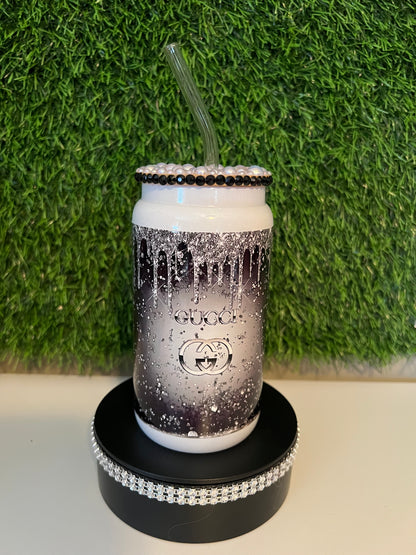 Solid white 16oz designer cup