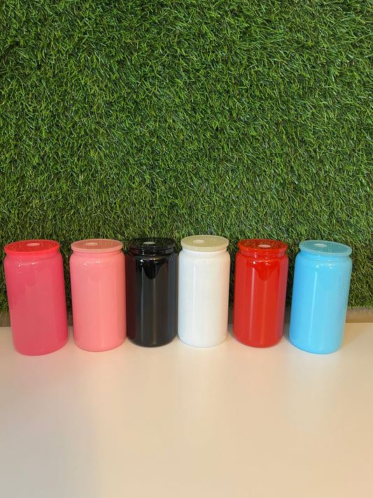 16oz Dark colored Glass tumbler