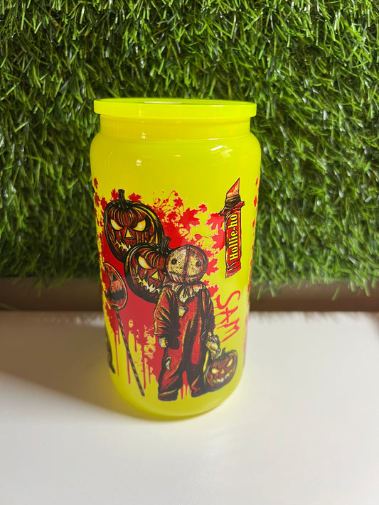 Solid neon yellow 16oz cup- Sam