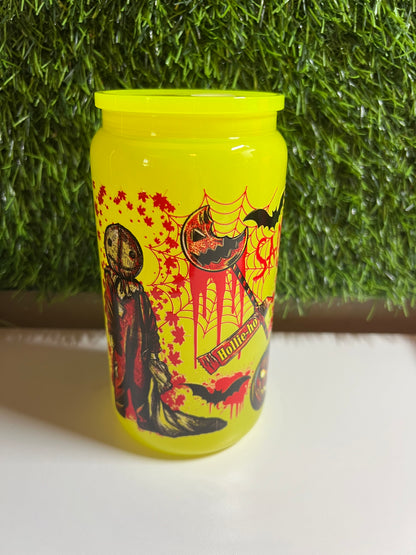 Solid neon yellow 16oz cup- Sam