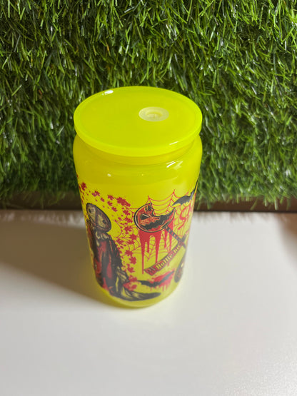 Solid neon yellow 16oz cup- Sam