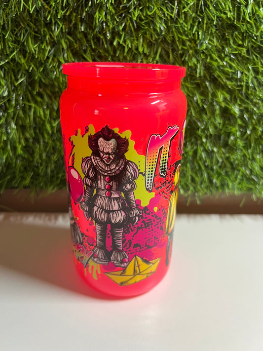 Solid neon red 16oz cup- Penny