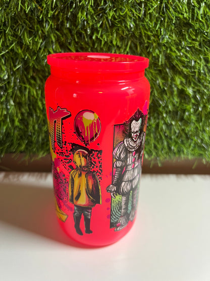Solid neon red 16oz cup- Penny