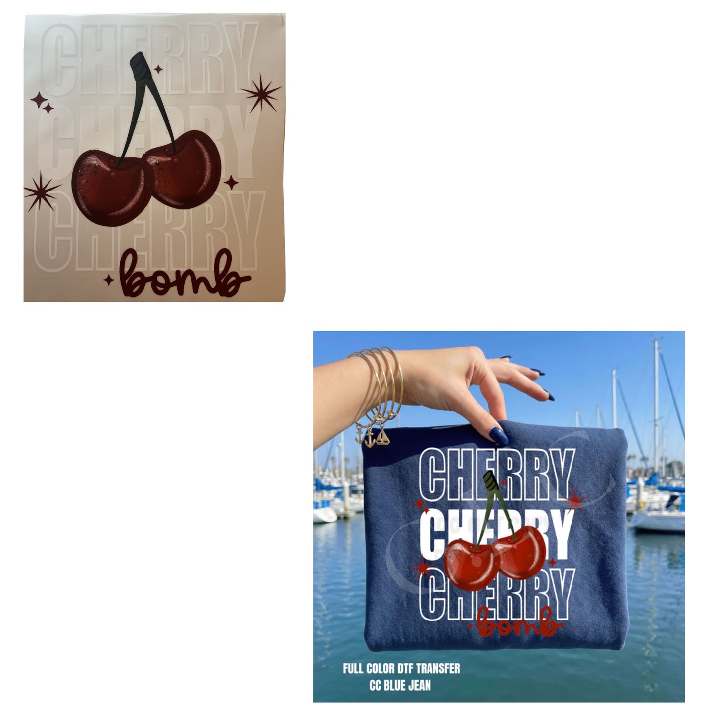 Heat Transfers- Bows/Cherries