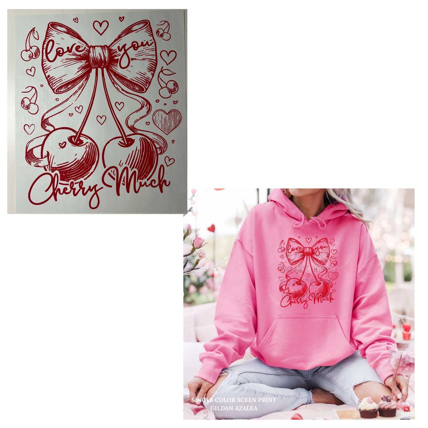 Heat Transfers- Bows/Cherries