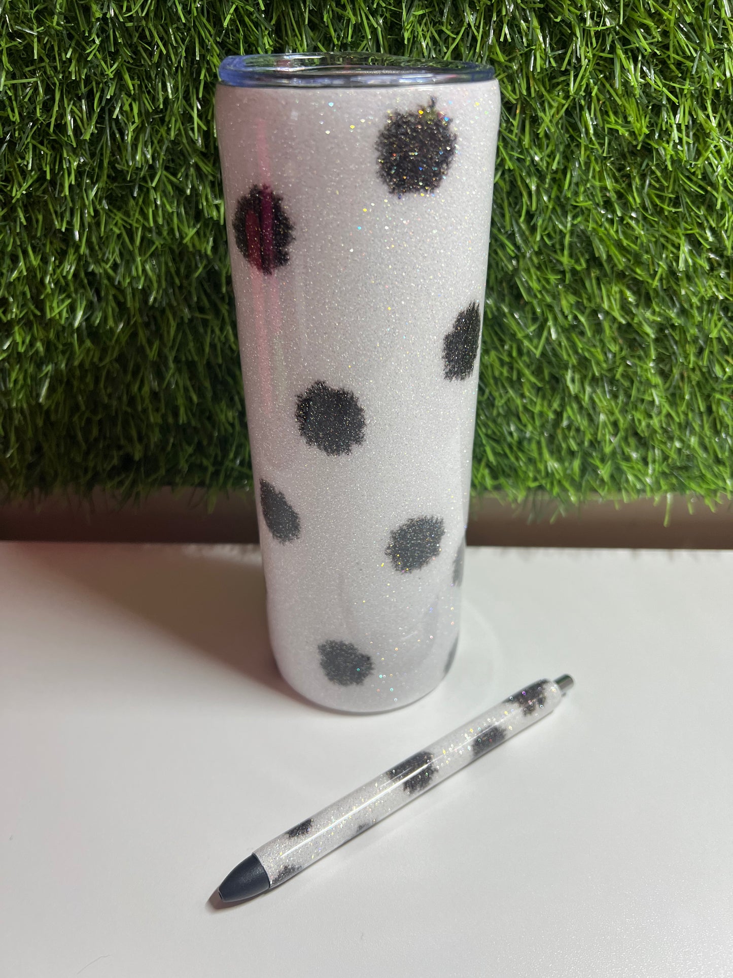 SS Skinny 20oz Epoxy tumbler - Cow print