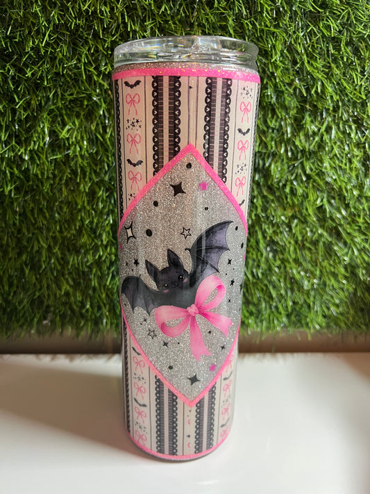 SS Skinny 30oz Epoxy tumbler - Bats & Bows