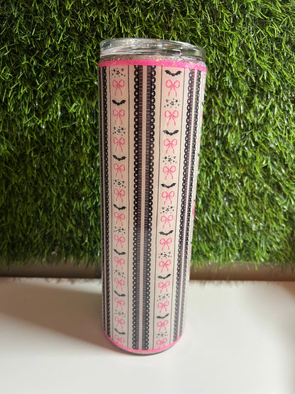 SS Skinny 30oz Epoxy tumbler - Bats & Bows