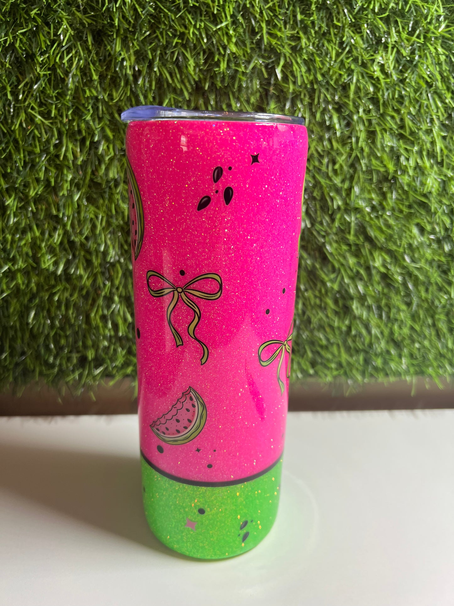 SS Skinny 20oz Epoxy tumbler - Summer Watermelon