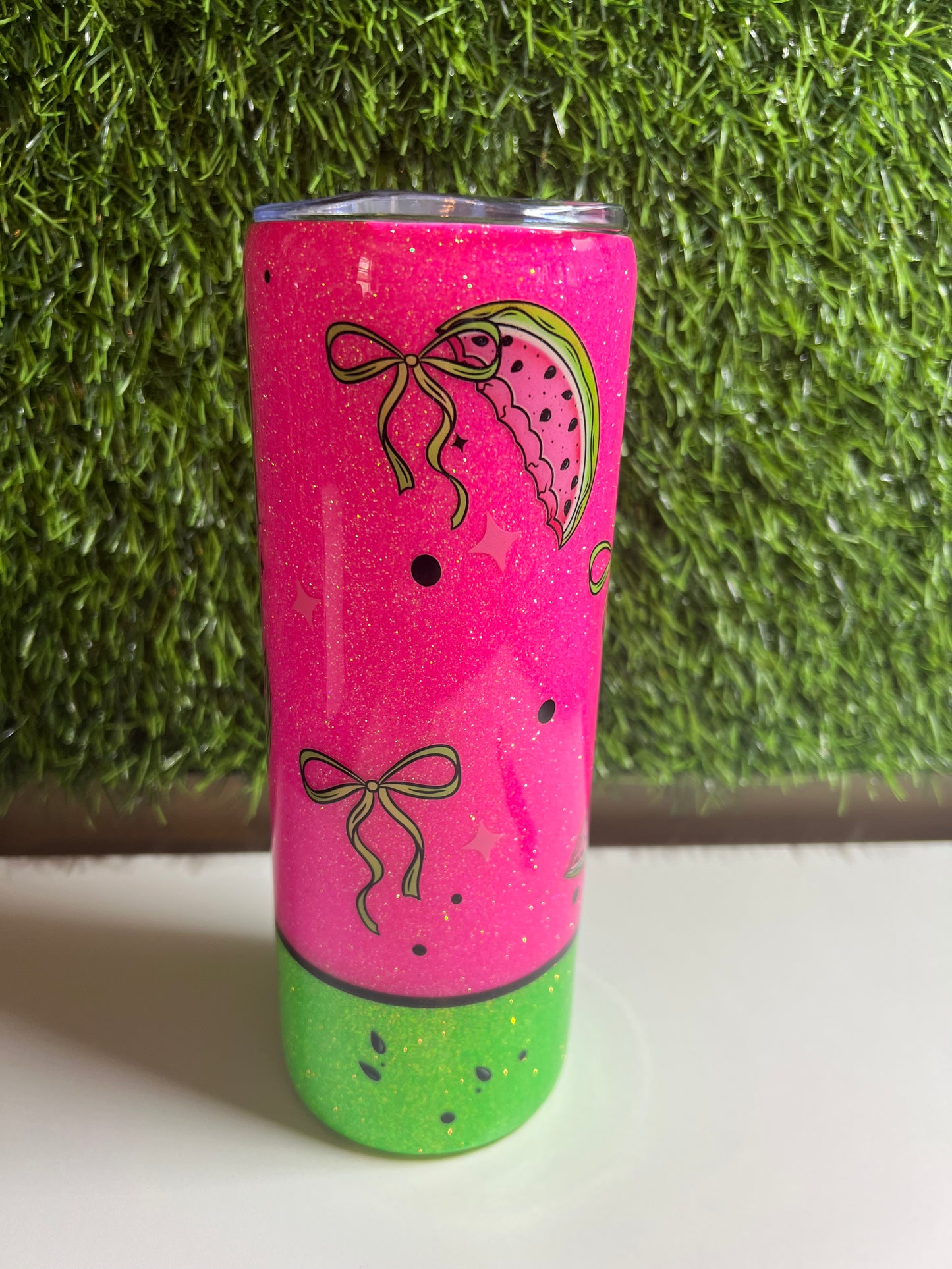 SS Skinny 20oz Epoxy tumbler - Summer Watermelon