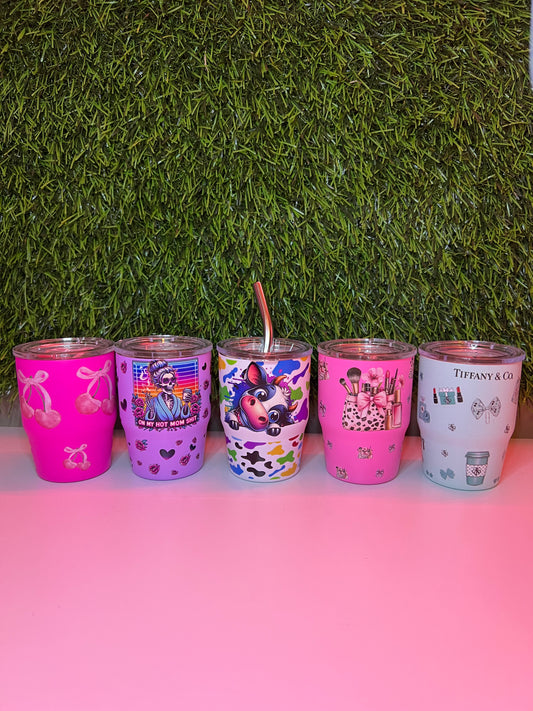 3oz Mini stainless steel tumblers Pre-made