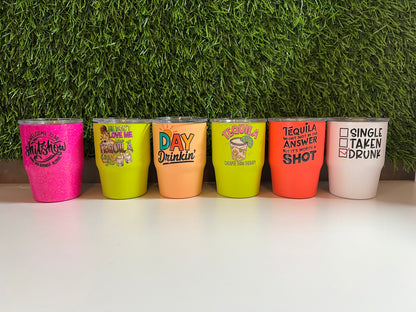 RTS- 3oz Mini stainless steel tumblers